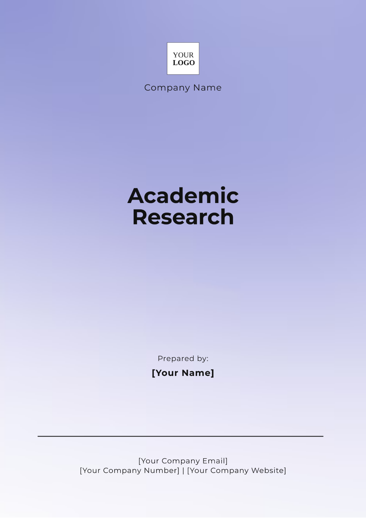 Free Academic Research Template