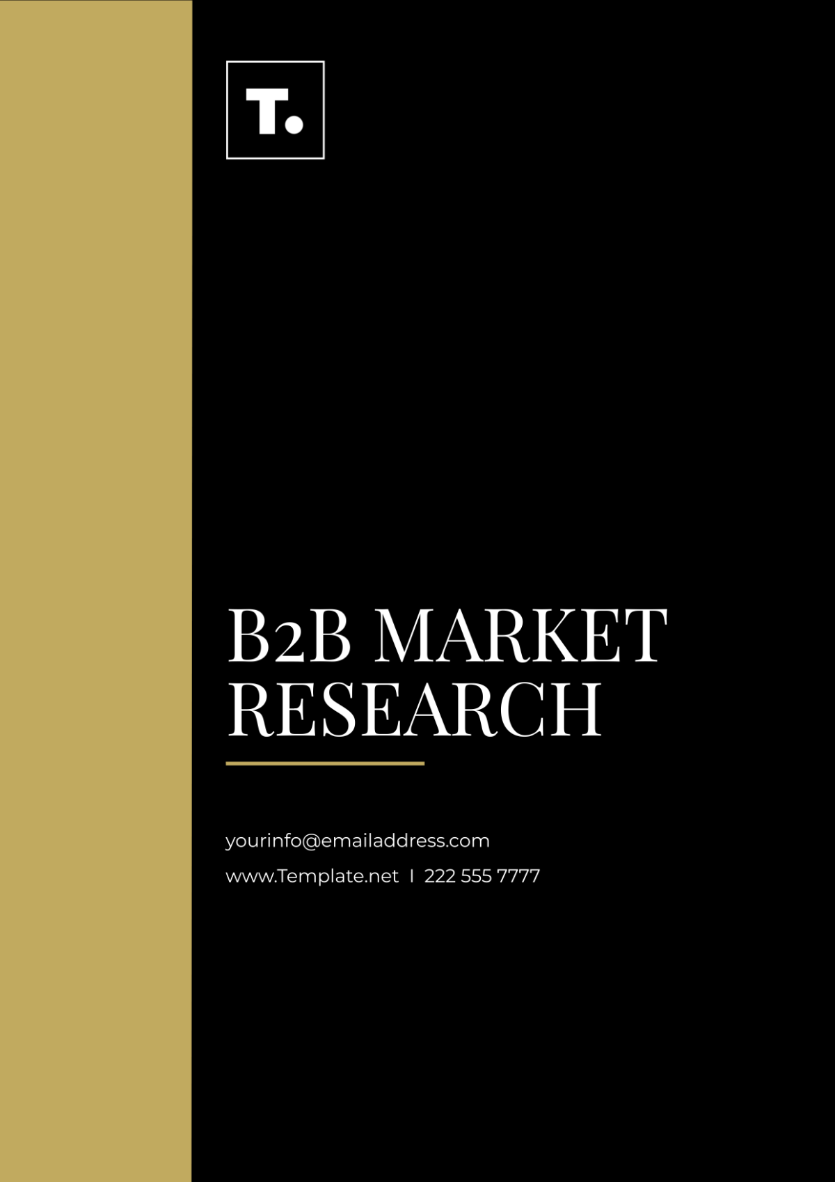Free B2B Market Research Template