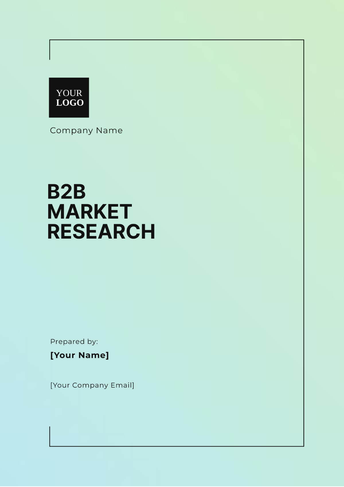 B2B Market Research Template - Edit Online & Download