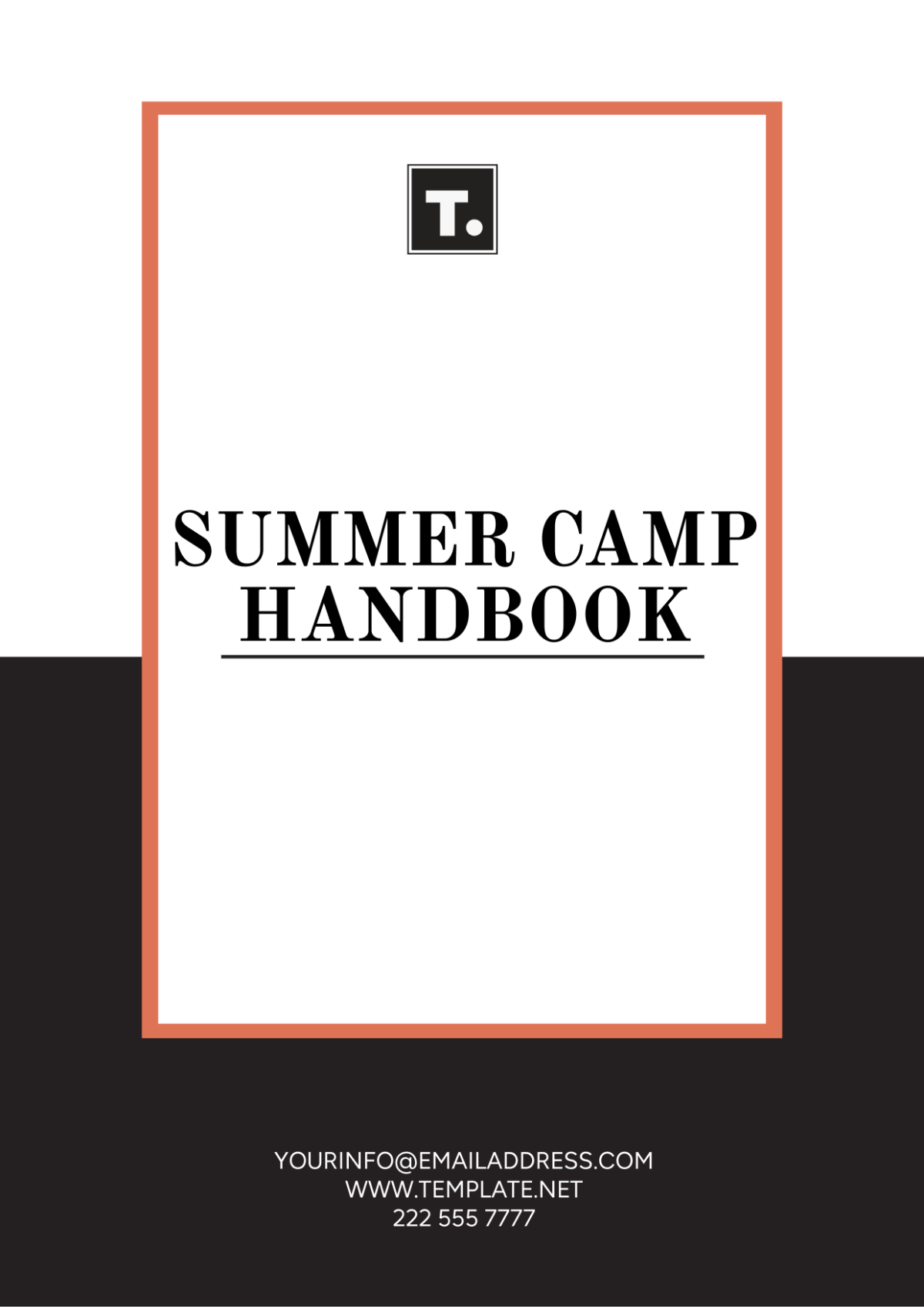 Free Summer Camp Handbook Template