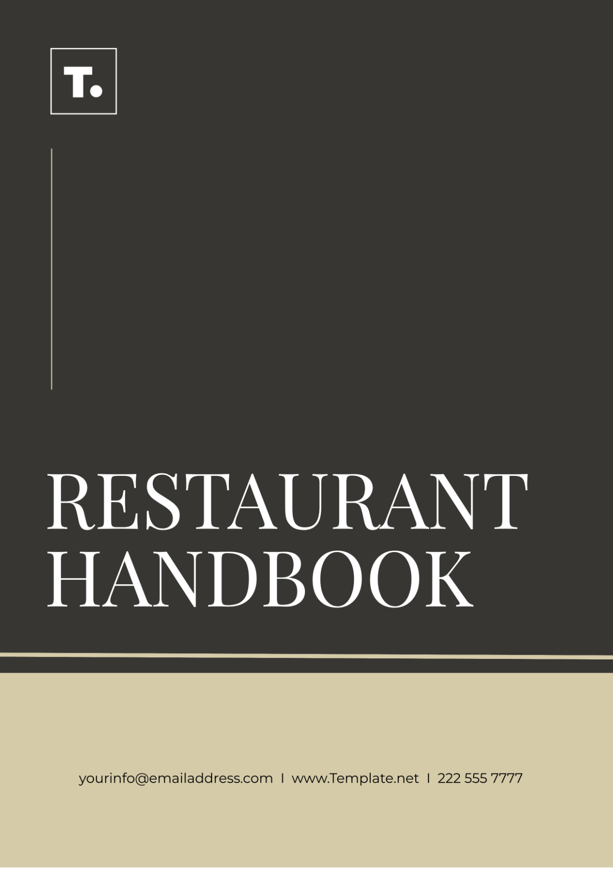 Free Restaurant Handbook Template