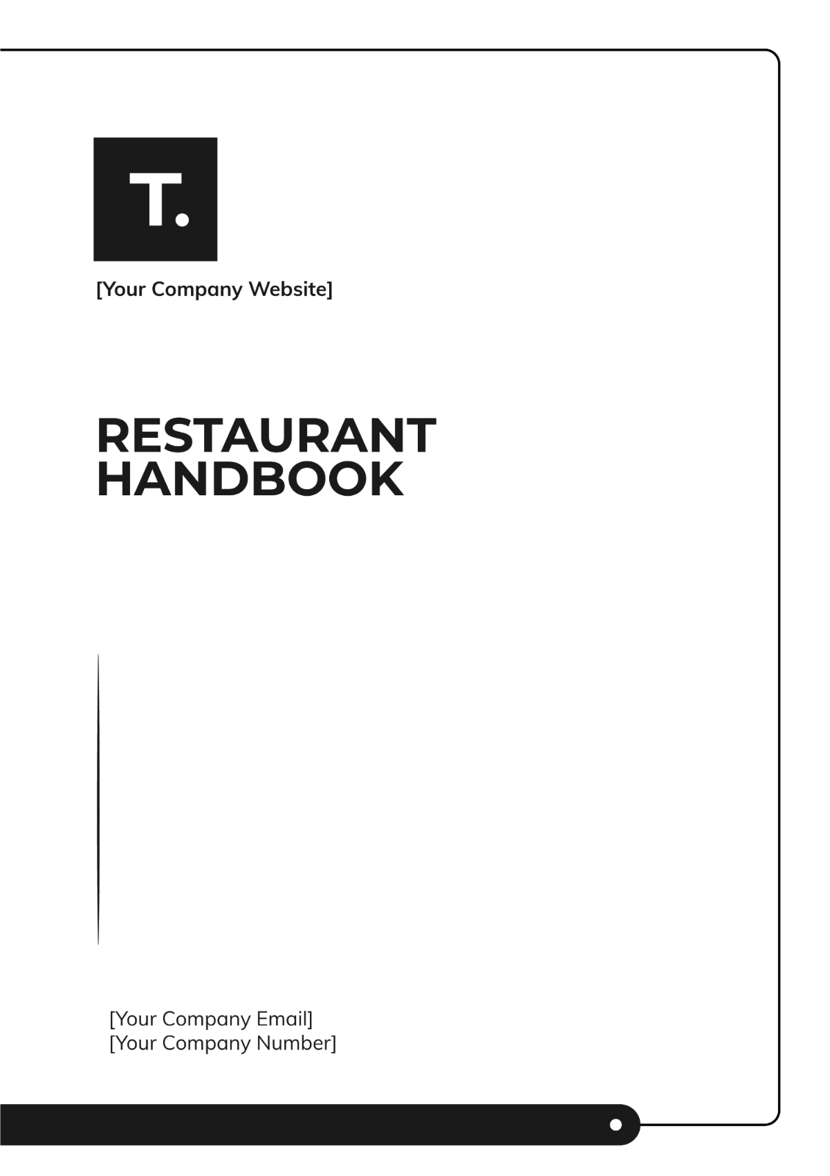 Restaurant Handbook Template - Edit Online & Download