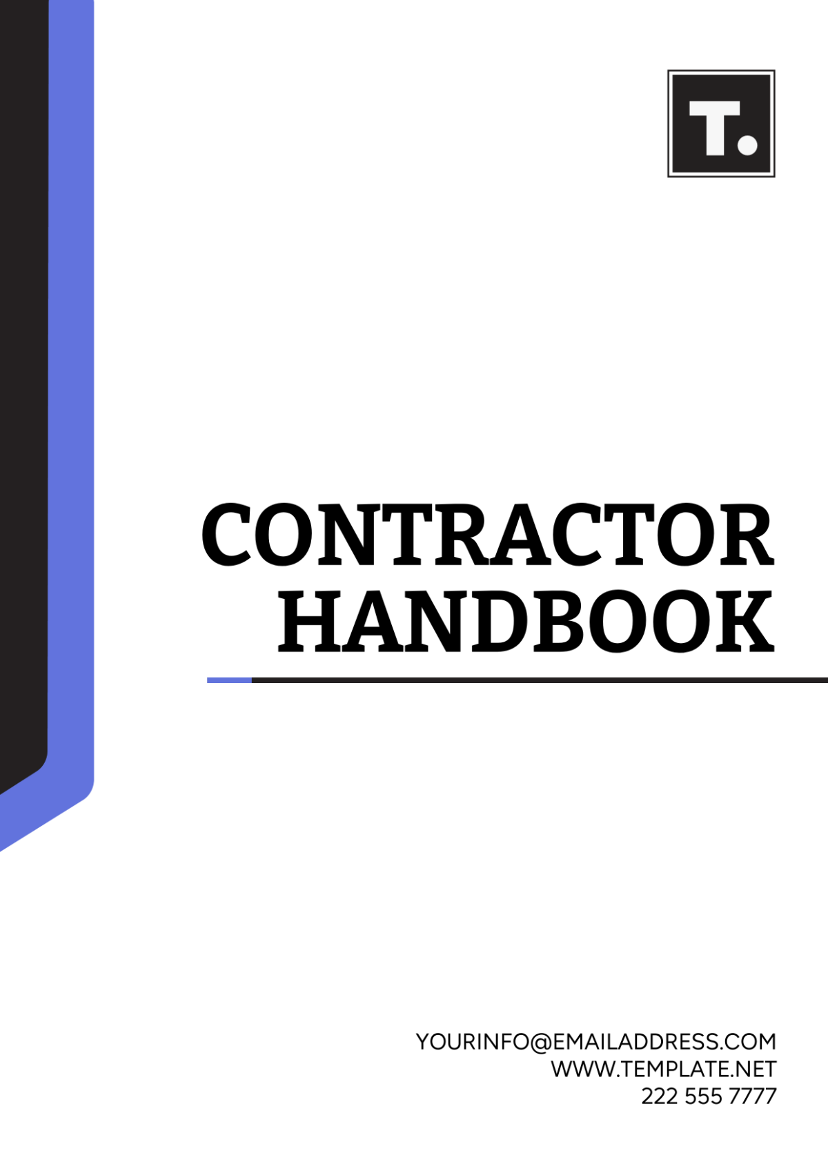 Free Contractor Handbook Template