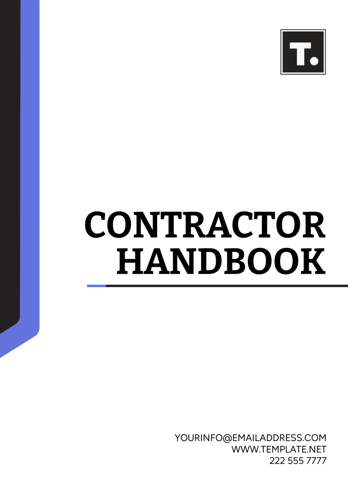 Contractor Handbook Template - Edit Online & Download