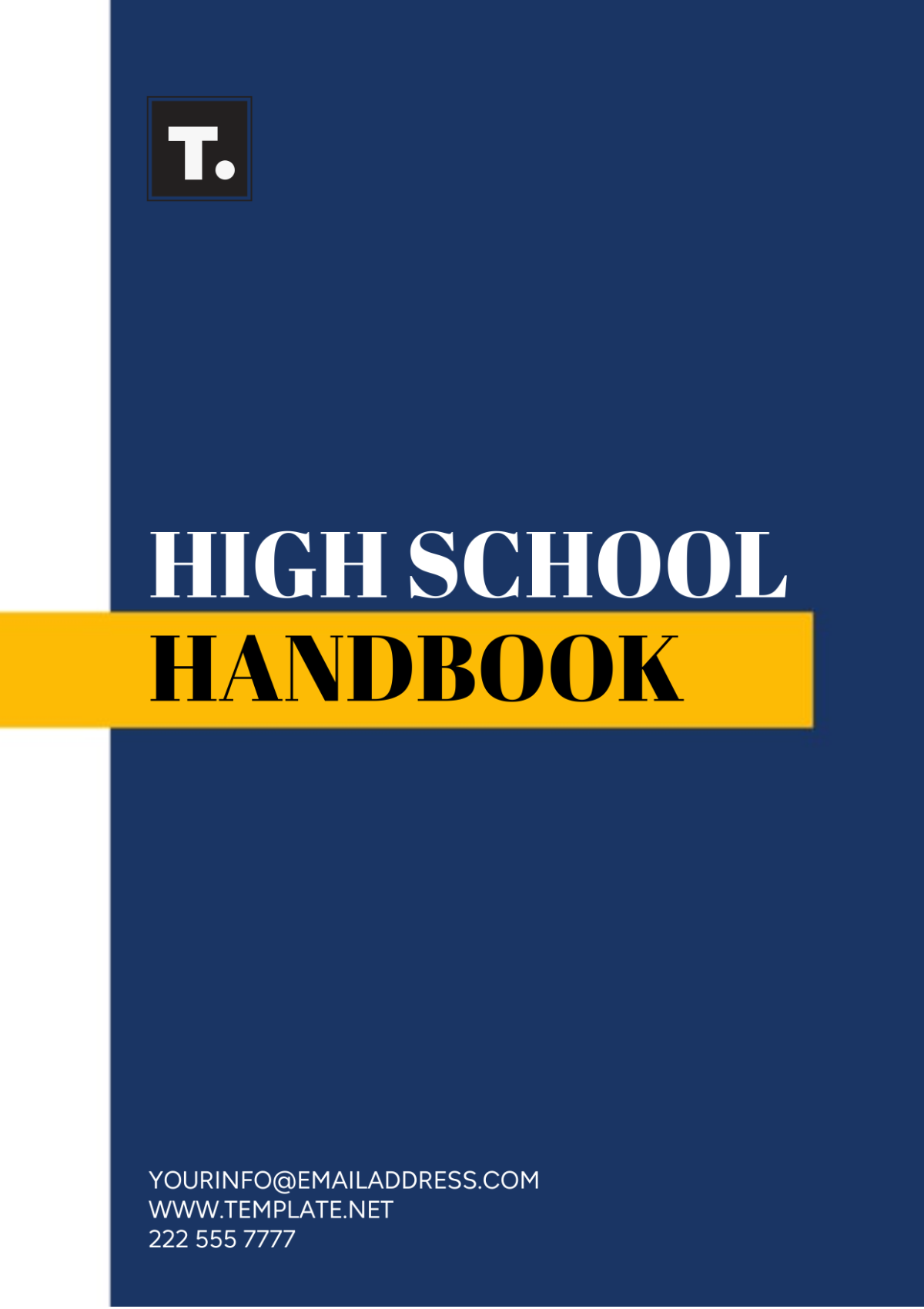 Free High School Student Handbook Template
