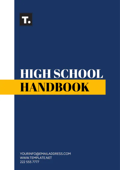 Free High School Student Handbook Template to Edit Online