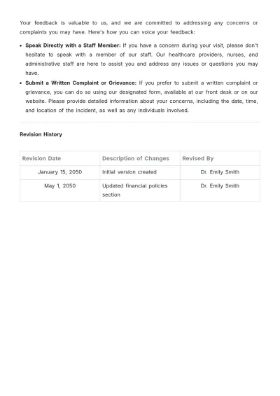 Free Patient Handbook Template to Edit Online