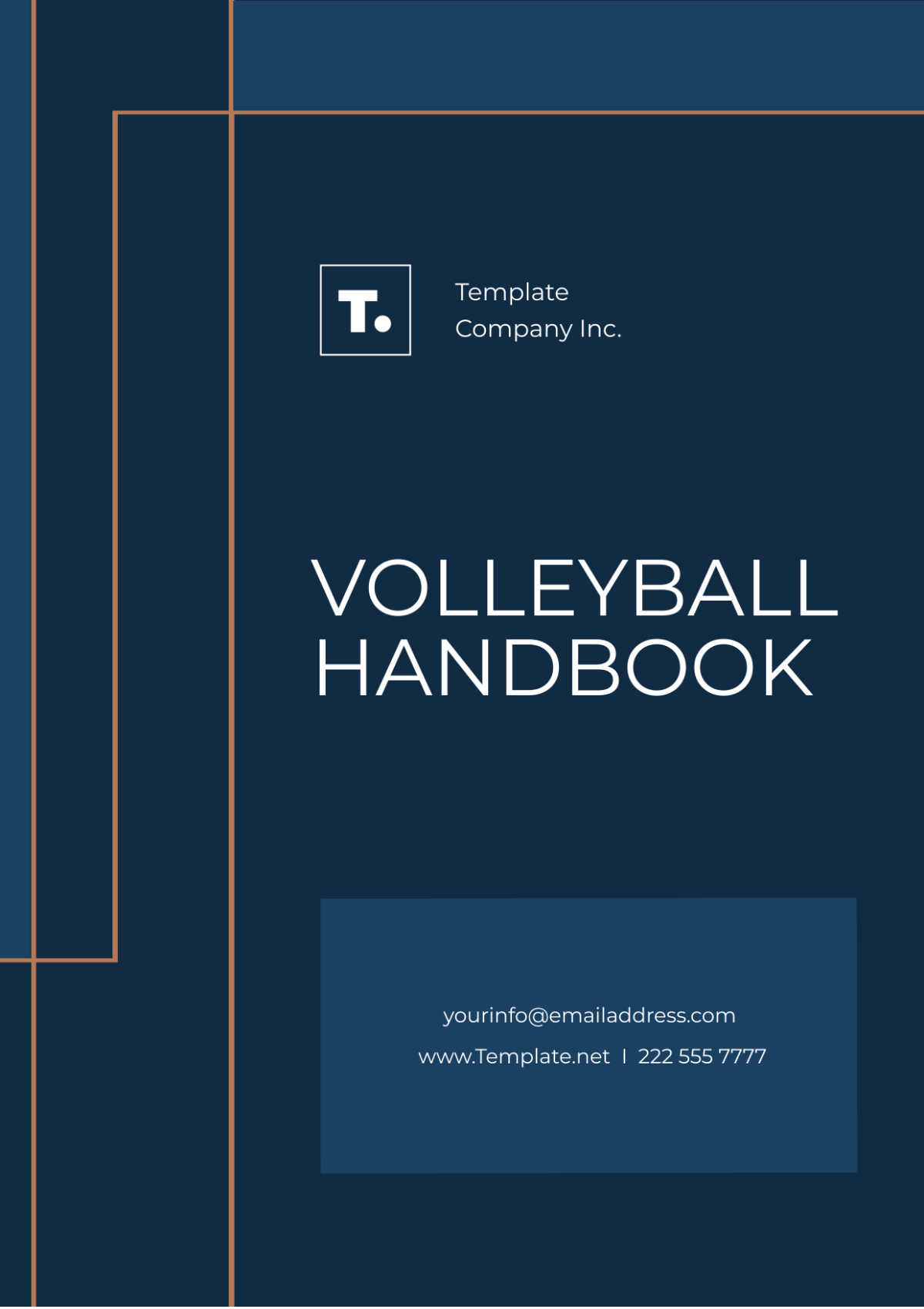 Free Volleyball Handbook Template