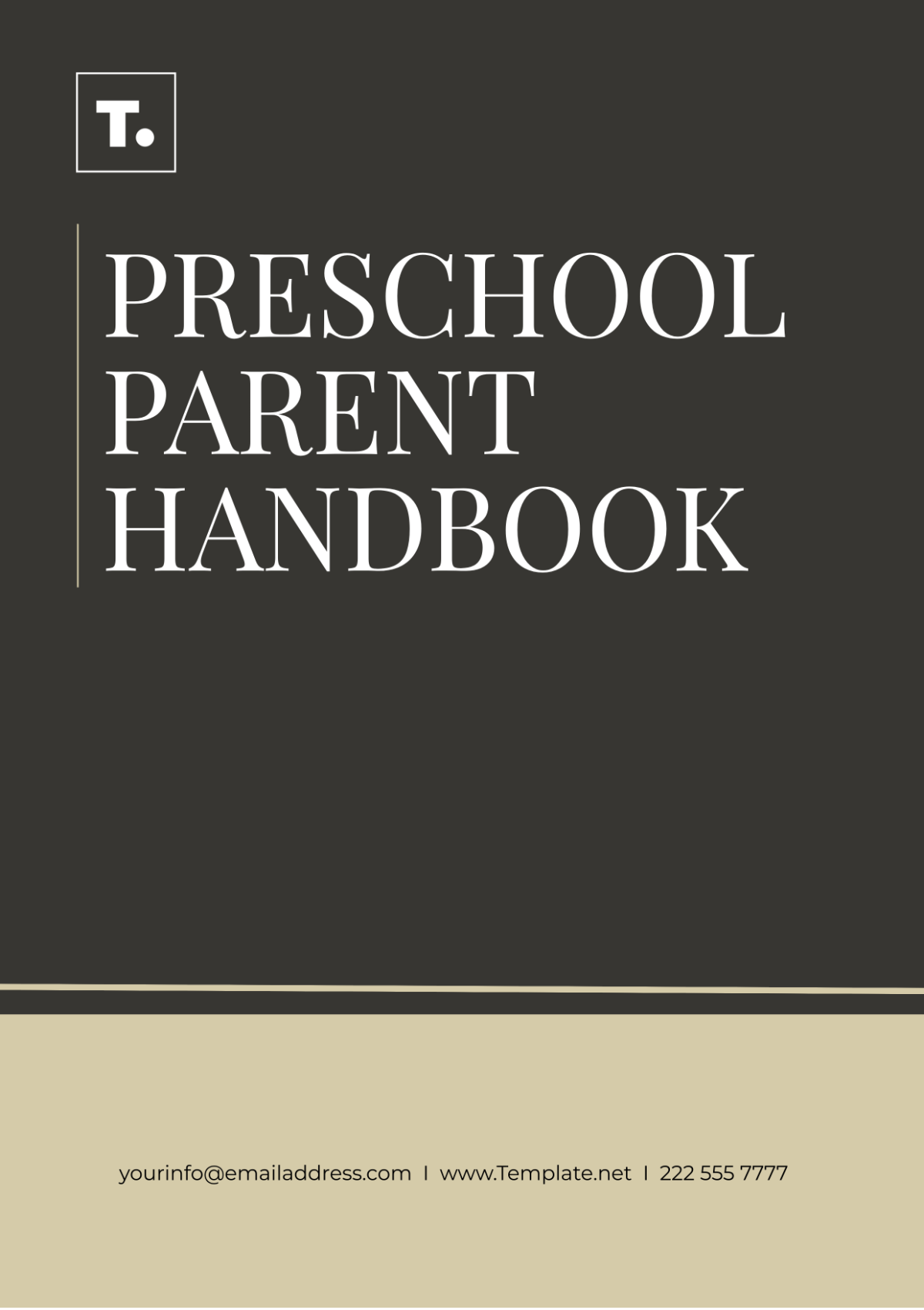 Free Preschool Parent Handbook Template
