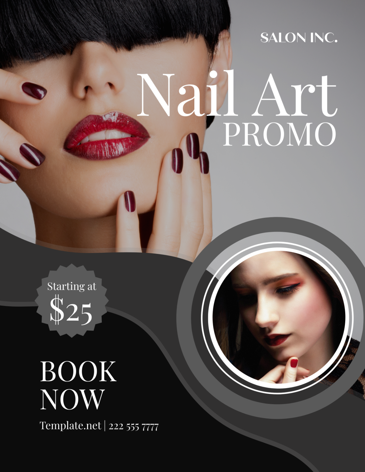 Salon Nail Art Promotion Flyer Template
