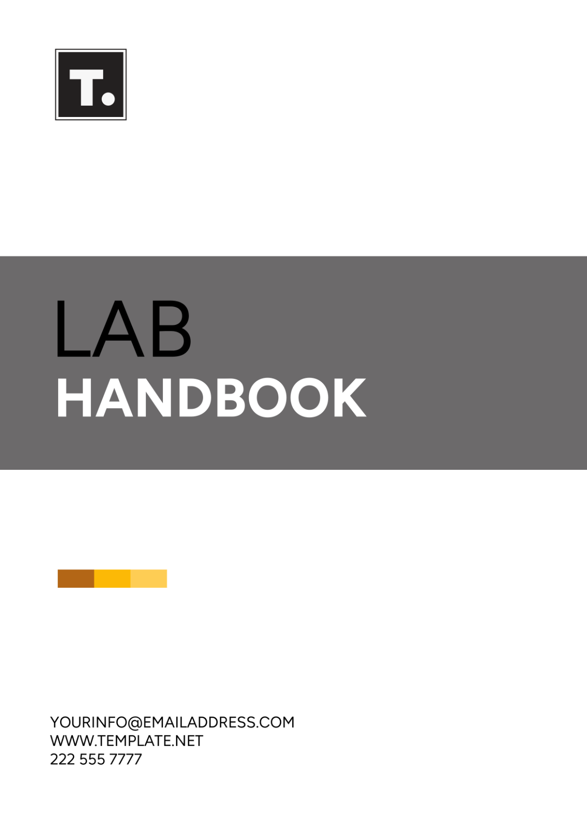 Free Lab Handbook Template