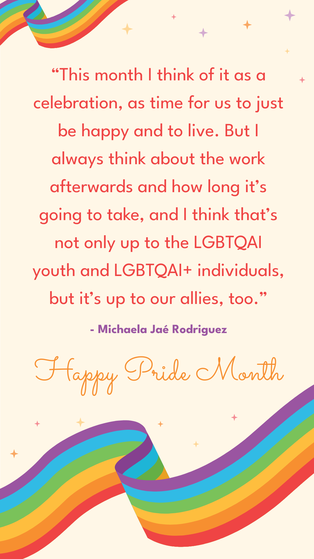 Pride Month Celebration Quotes Template