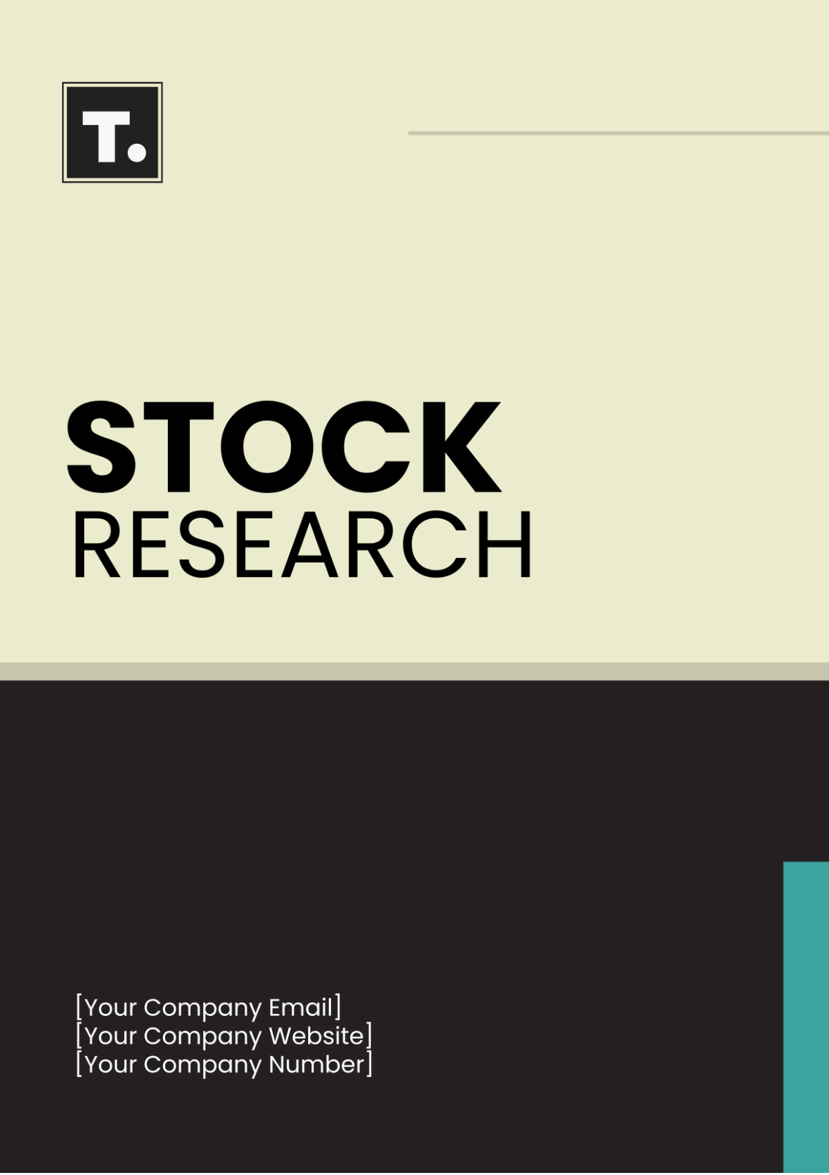 Stock Research Report Template - Edit Online & Download