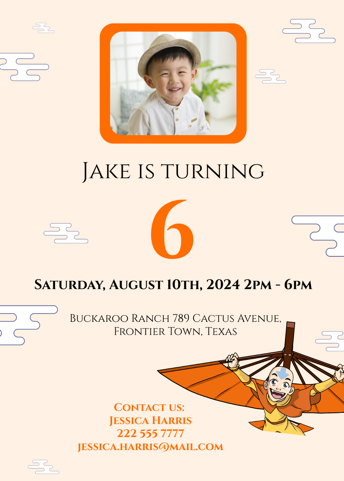 Avatar Birthday Invitation Template