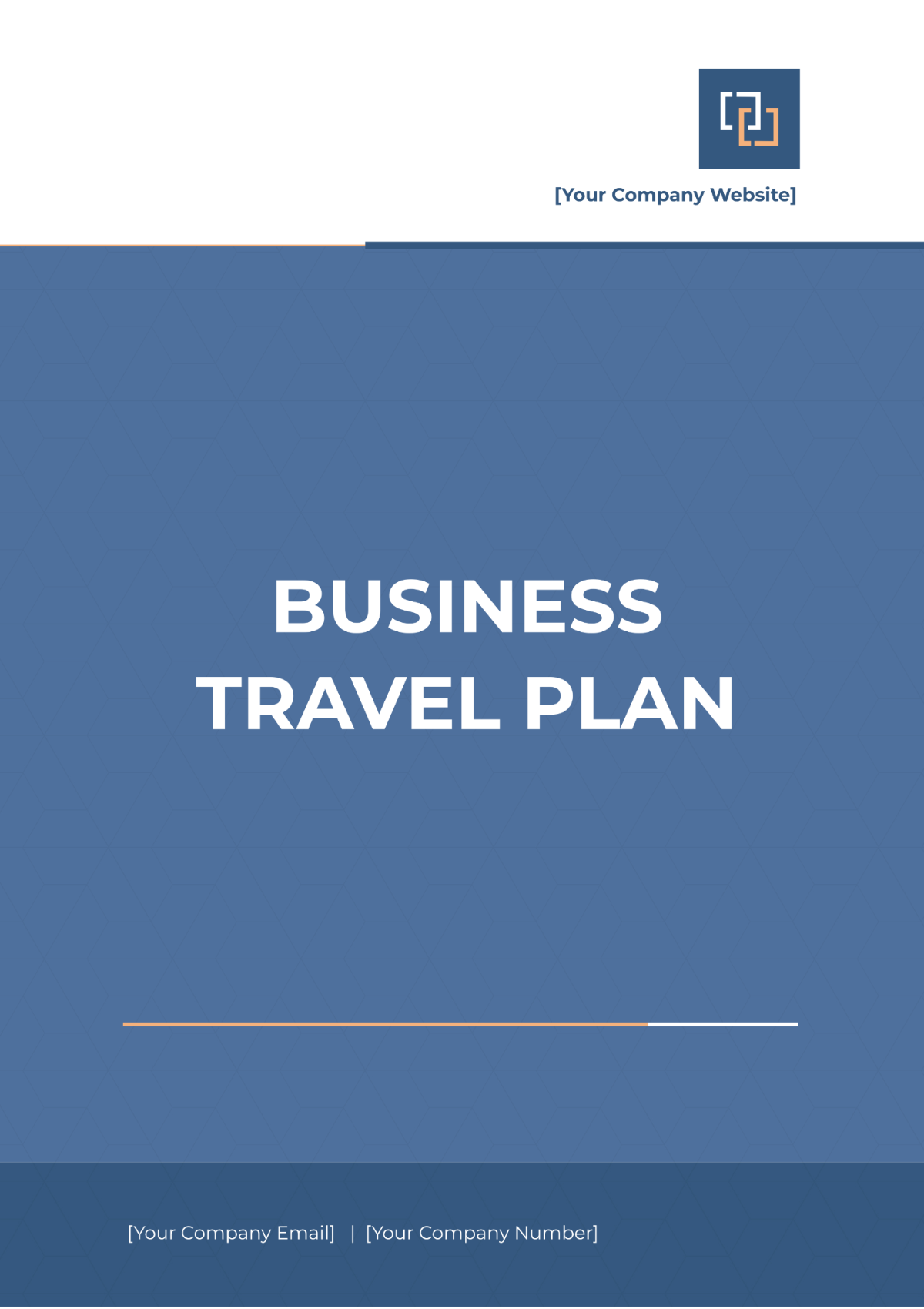 Business Travel Plan Design Template