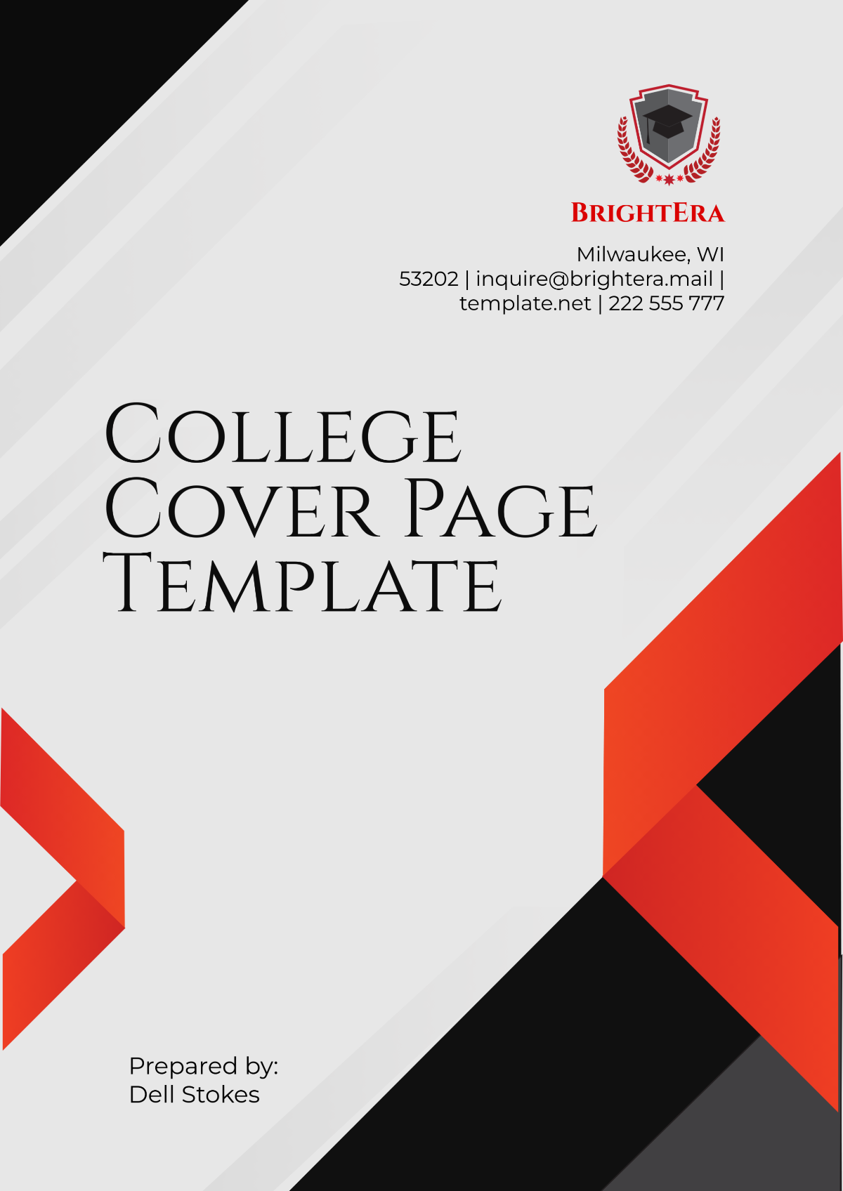 Free College Business Plan Template