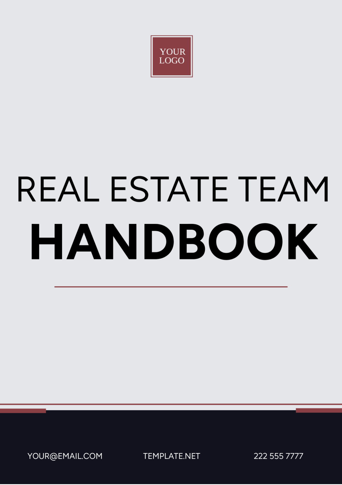 Real Estate Team Handbook Template - Edit Online & Download