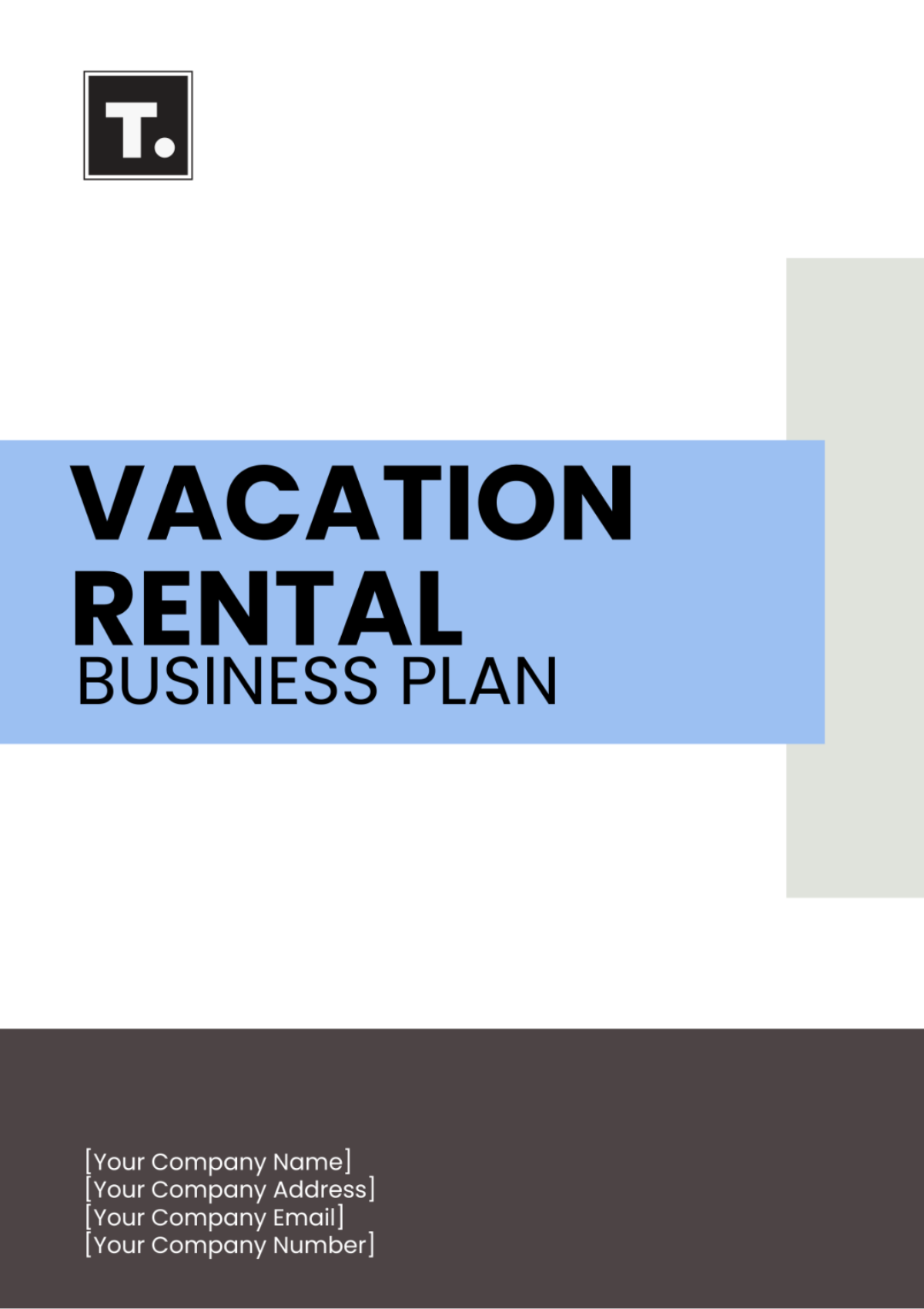 Vacation Rental Business Plan Template