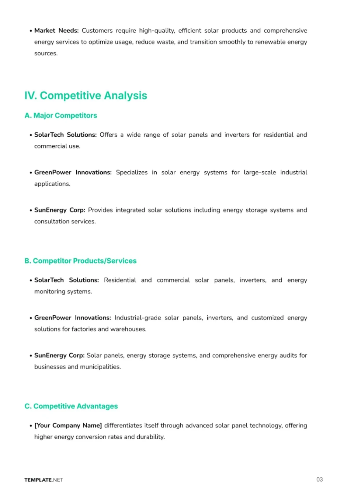Free Strategic Business Plan Template to Edit Online