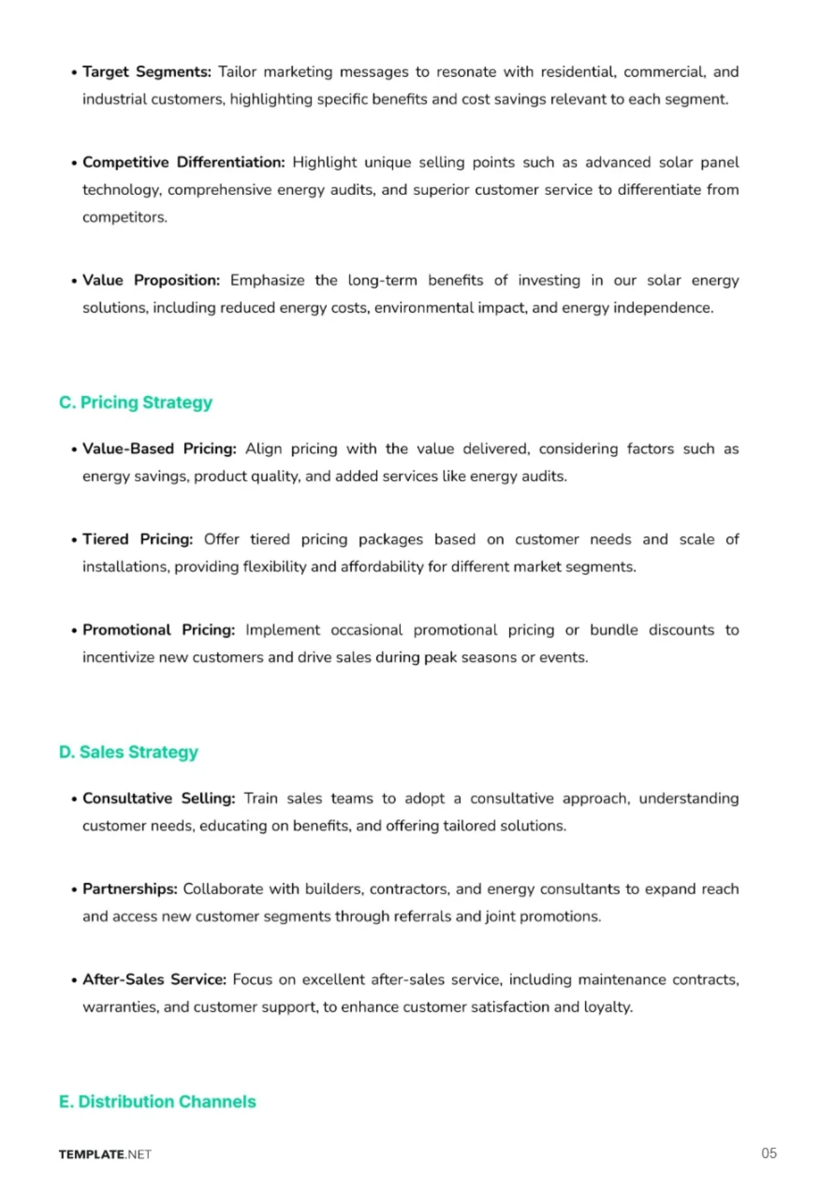 Free Strategic Business Plan Template to Edit Online