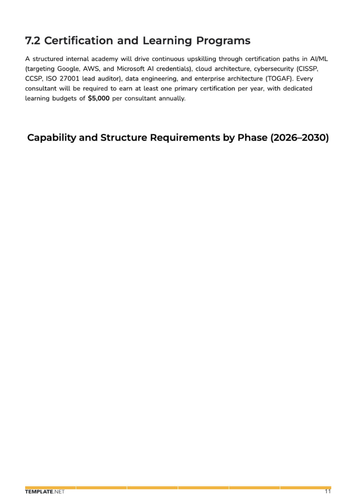 Free Strategic Business Plan Template to Edit Online