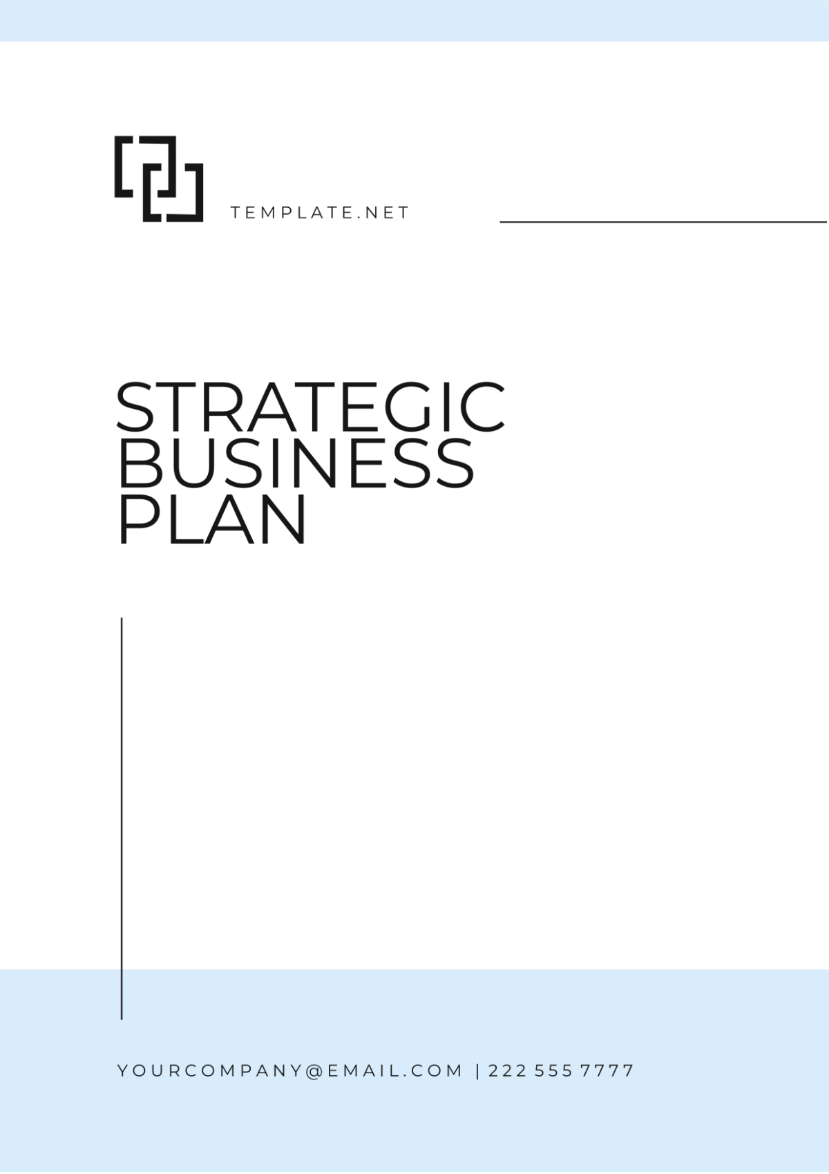 Strategic Business Plan Template