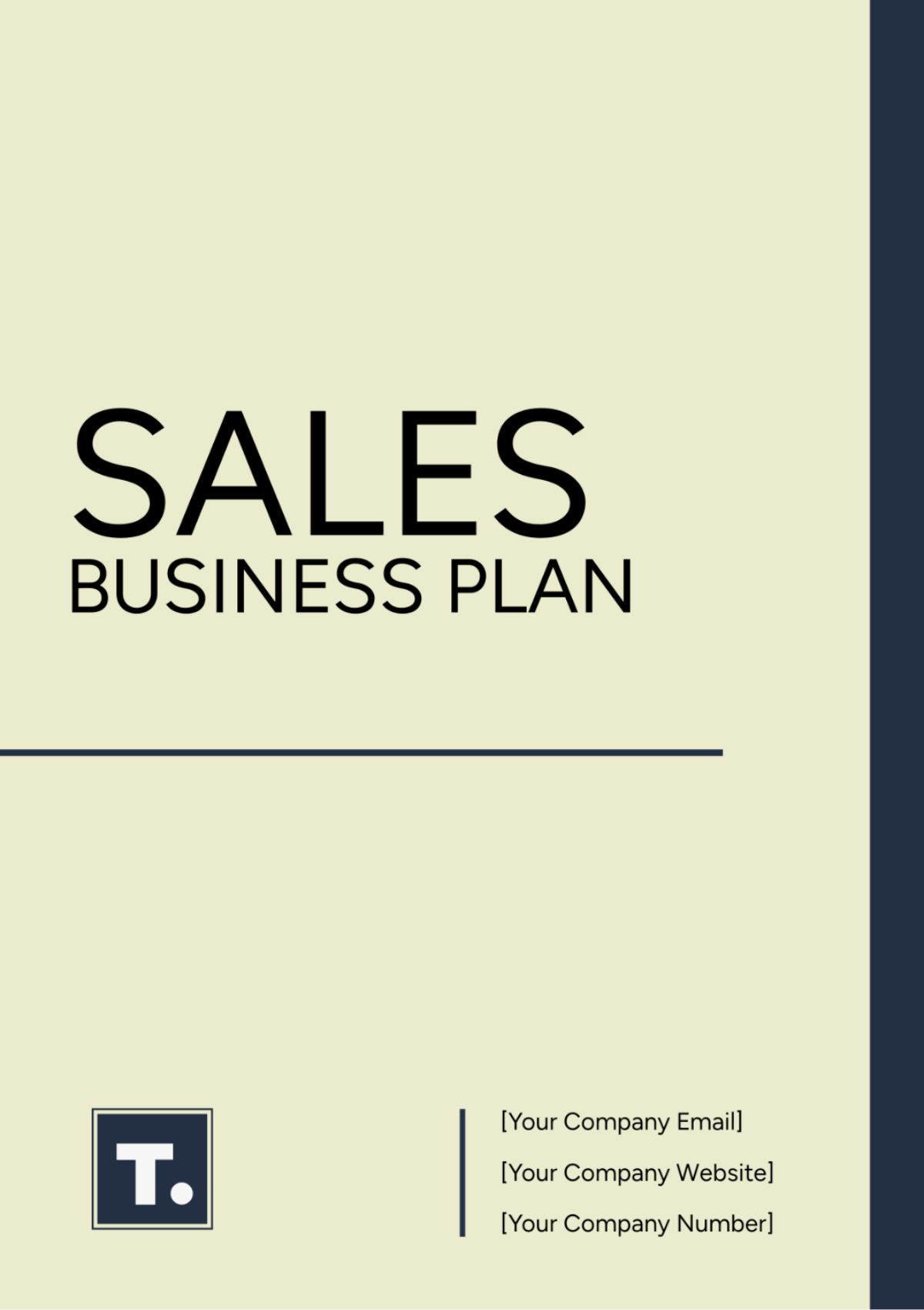 Sales Business Plan Template - Edit Online & Download