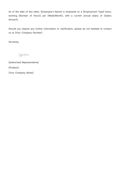 Free Interior Design Employment Letter Template to Edit Online