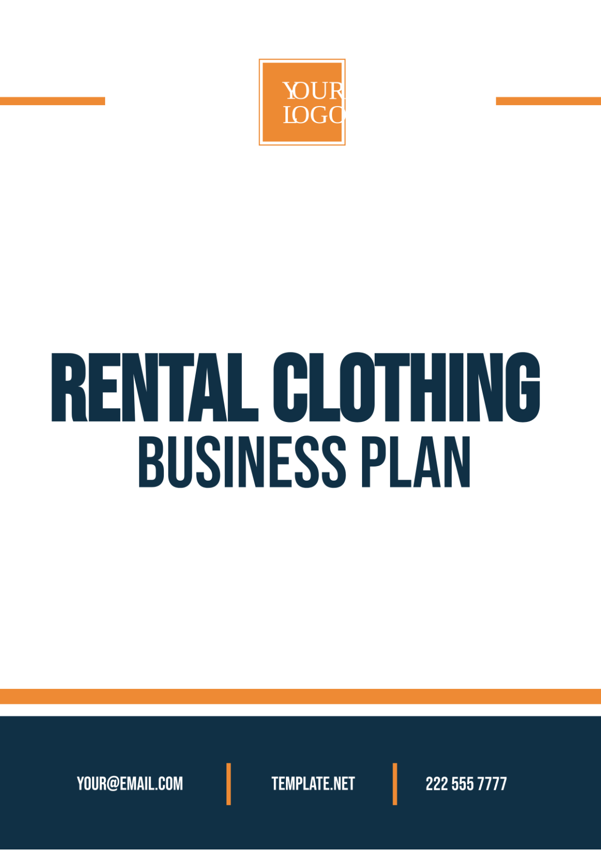 Rental Clothing Business Plan Template - Edit Online & Download Example ...