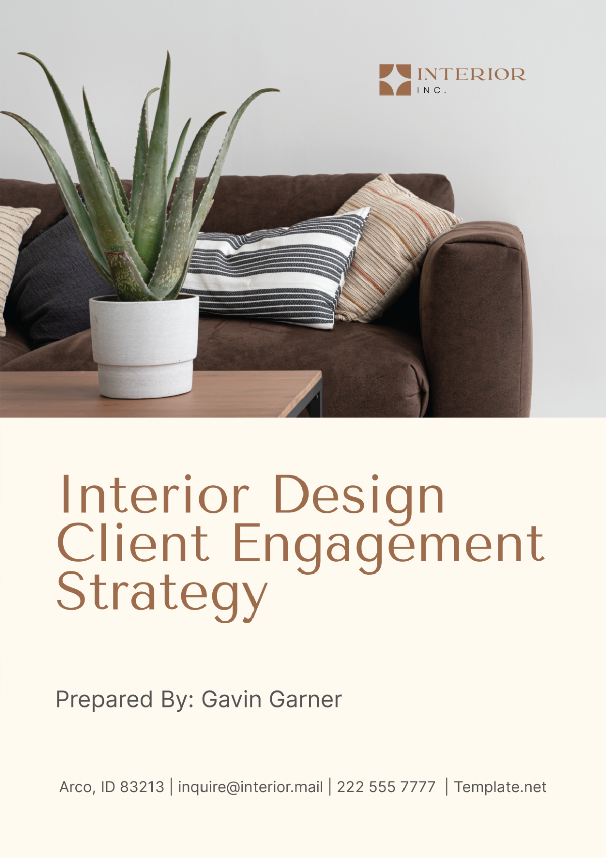 Interior Design Client Engagement Strategy Template - Edit Online & Download