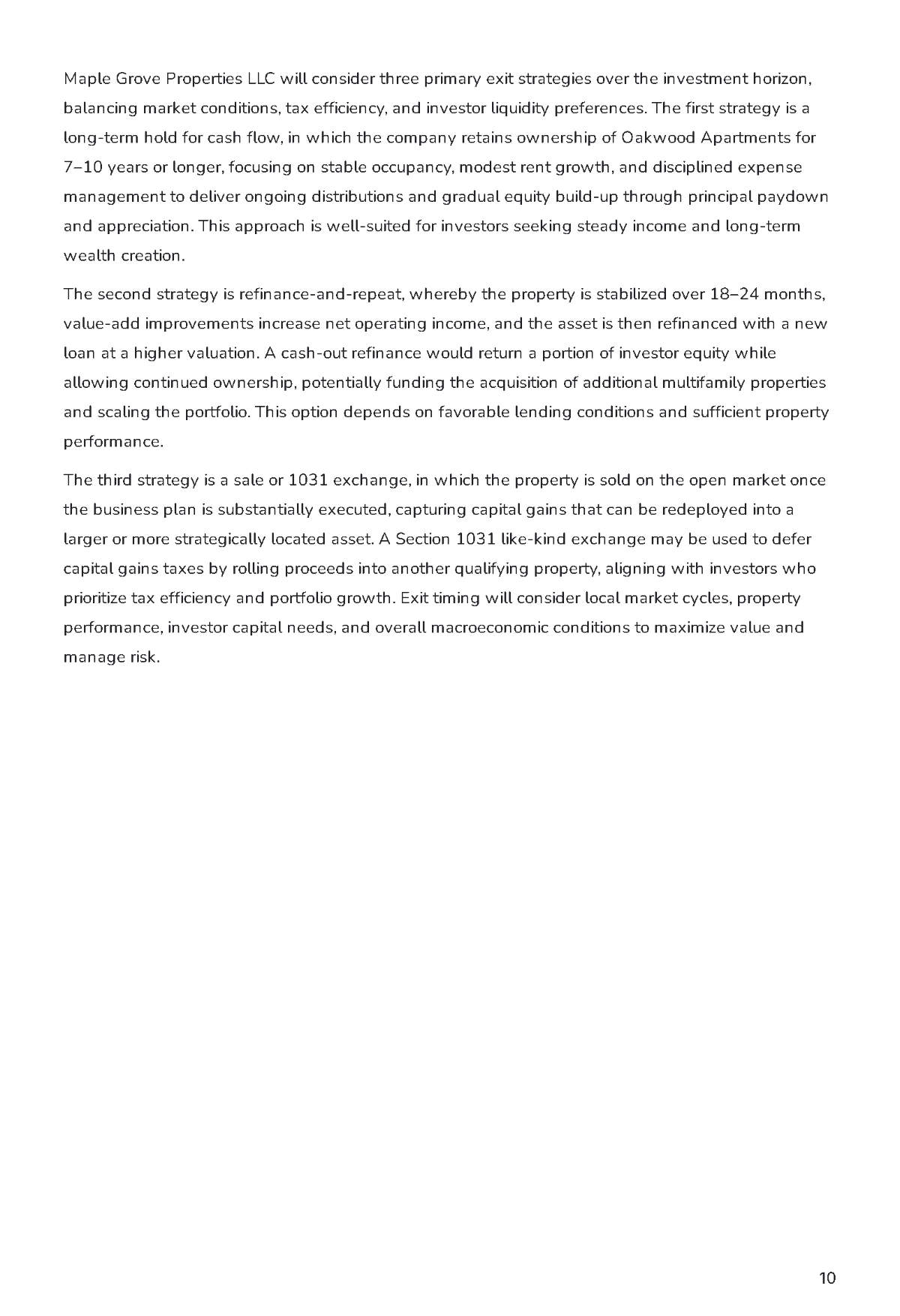 Free Rental Property Business Plan Template to Edit Online