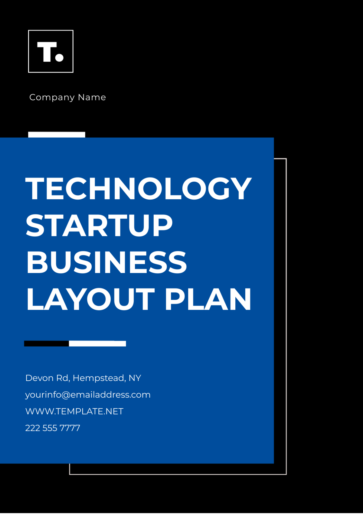 Technology Startup Business Layout Plan Template - Edit Online & Download