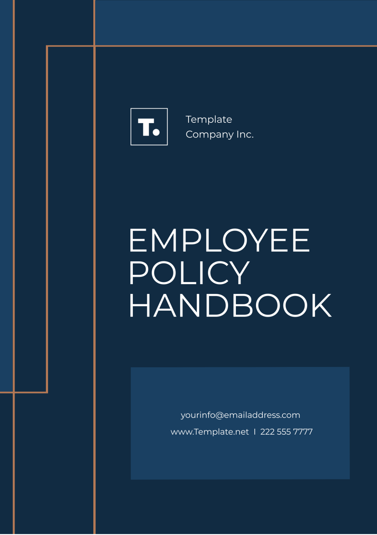 Free Employee Policy Handbook Template