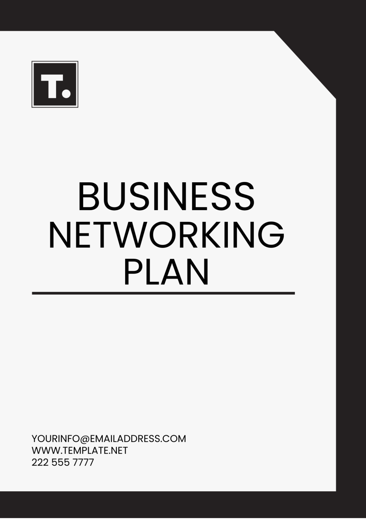 Business Networking Plan Template - Edit Online & Download Example ...