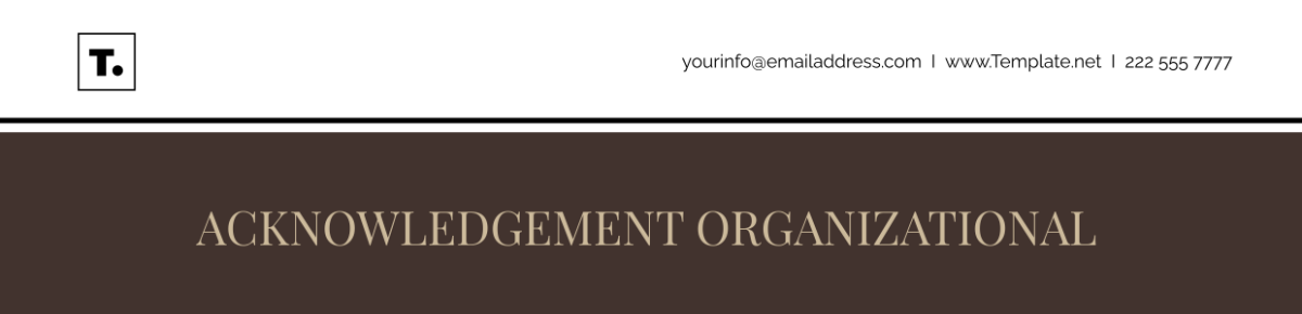 Acknowledgement Organizational Header Template - Edit Online & Download