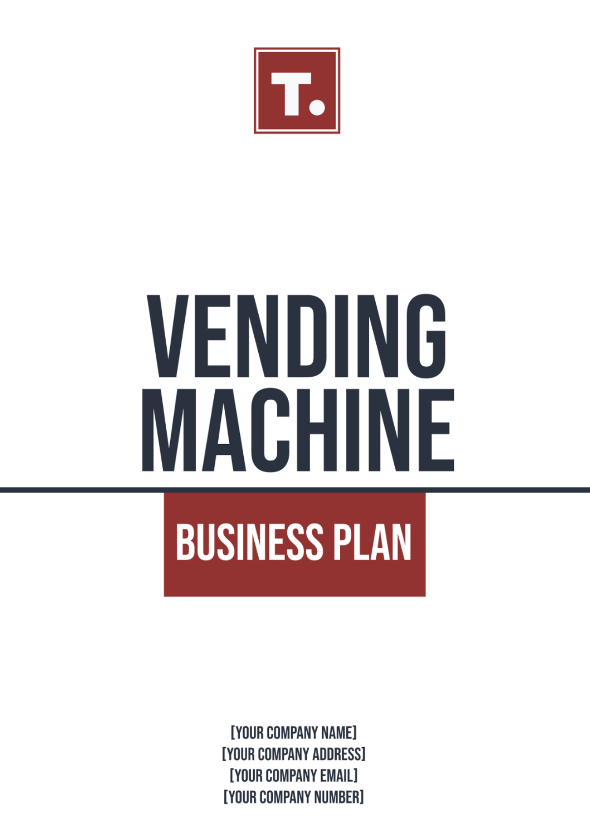 Vending Machine Business Plan Template