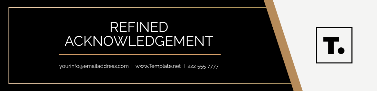 Acknowledgement Refined Header Template - Edit Online & Download