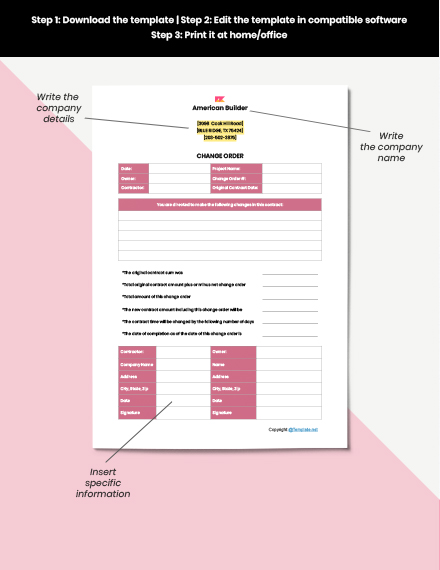 Free Basic Construction Form Template - Word, Apple Pages | Template.net