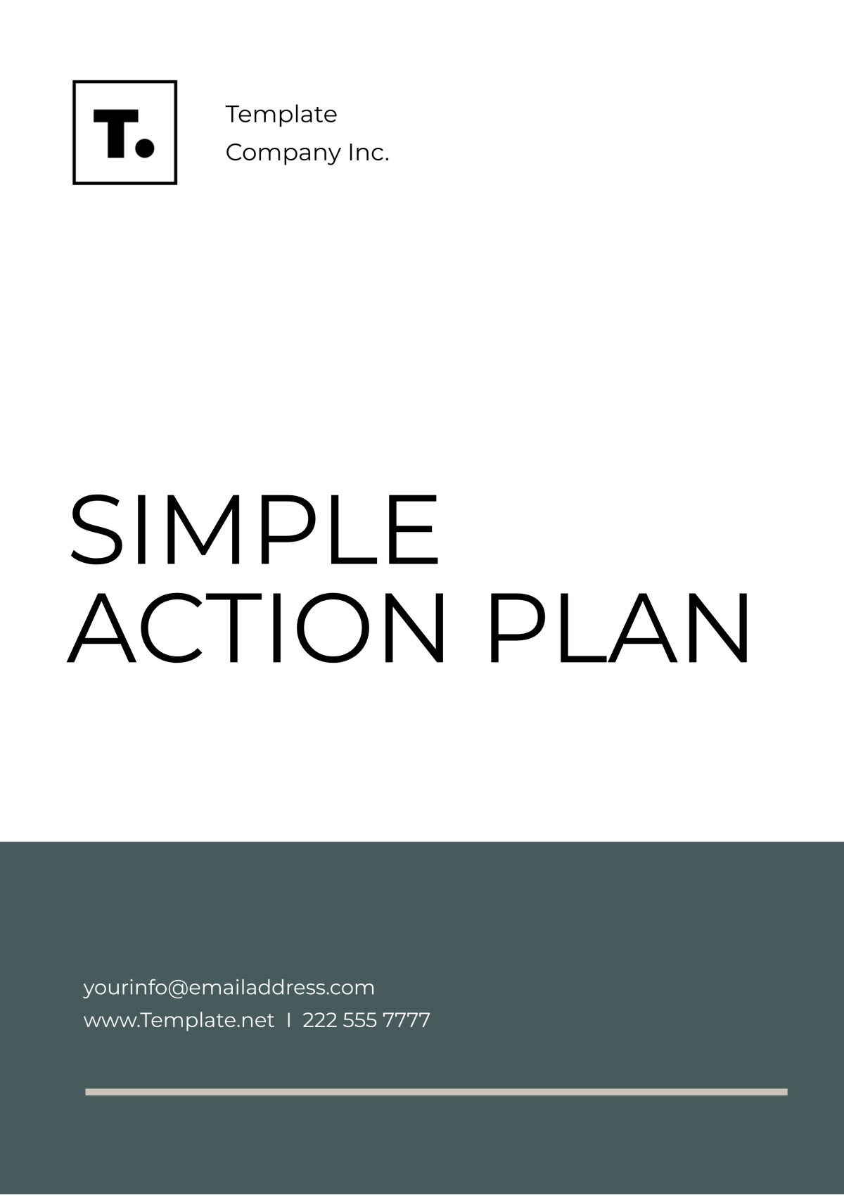 Free Simple Action Plan Template