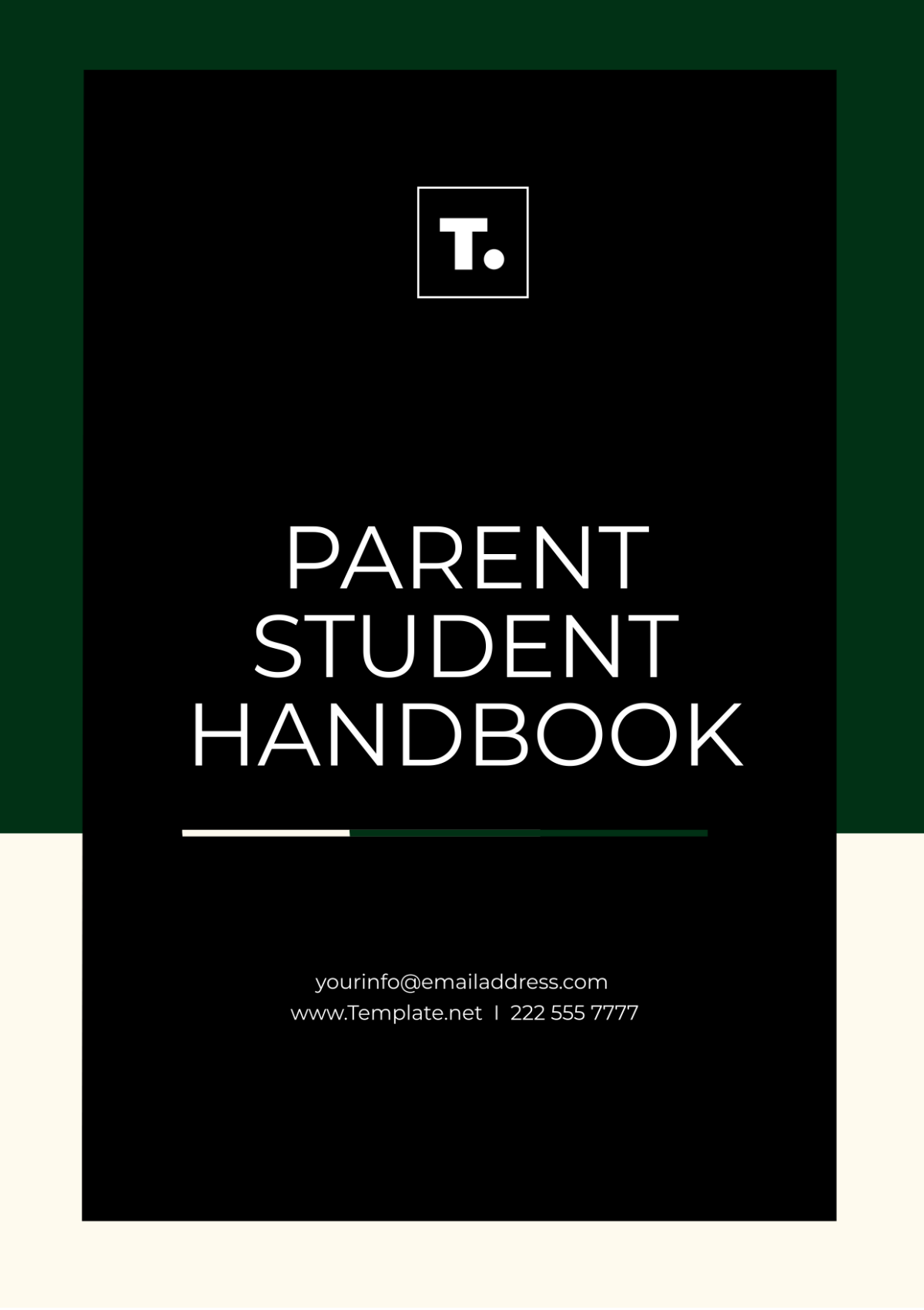 Parent Student Handbook Template - Edit Online & Download