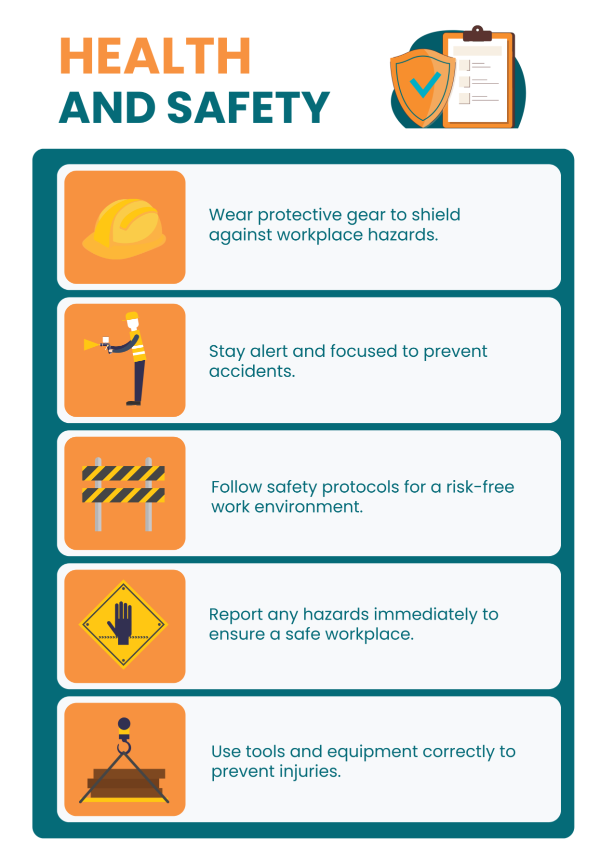 Free Health And Safety Infographic Template