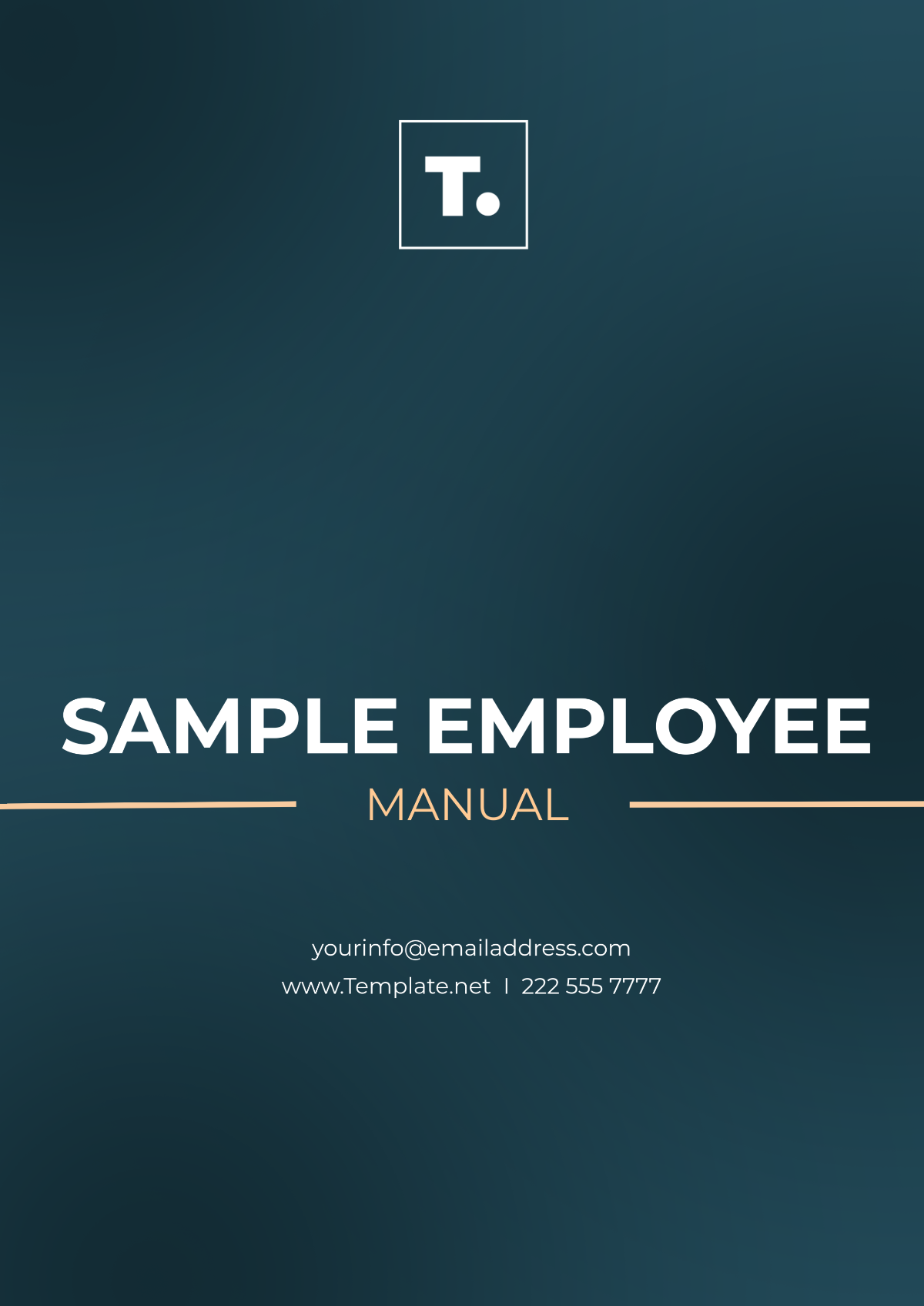 Sample Employee Manual Template - Edit Online & Download