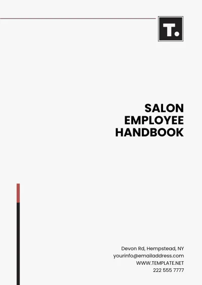 Free Colorful Salon Handbook Template to Edit Online