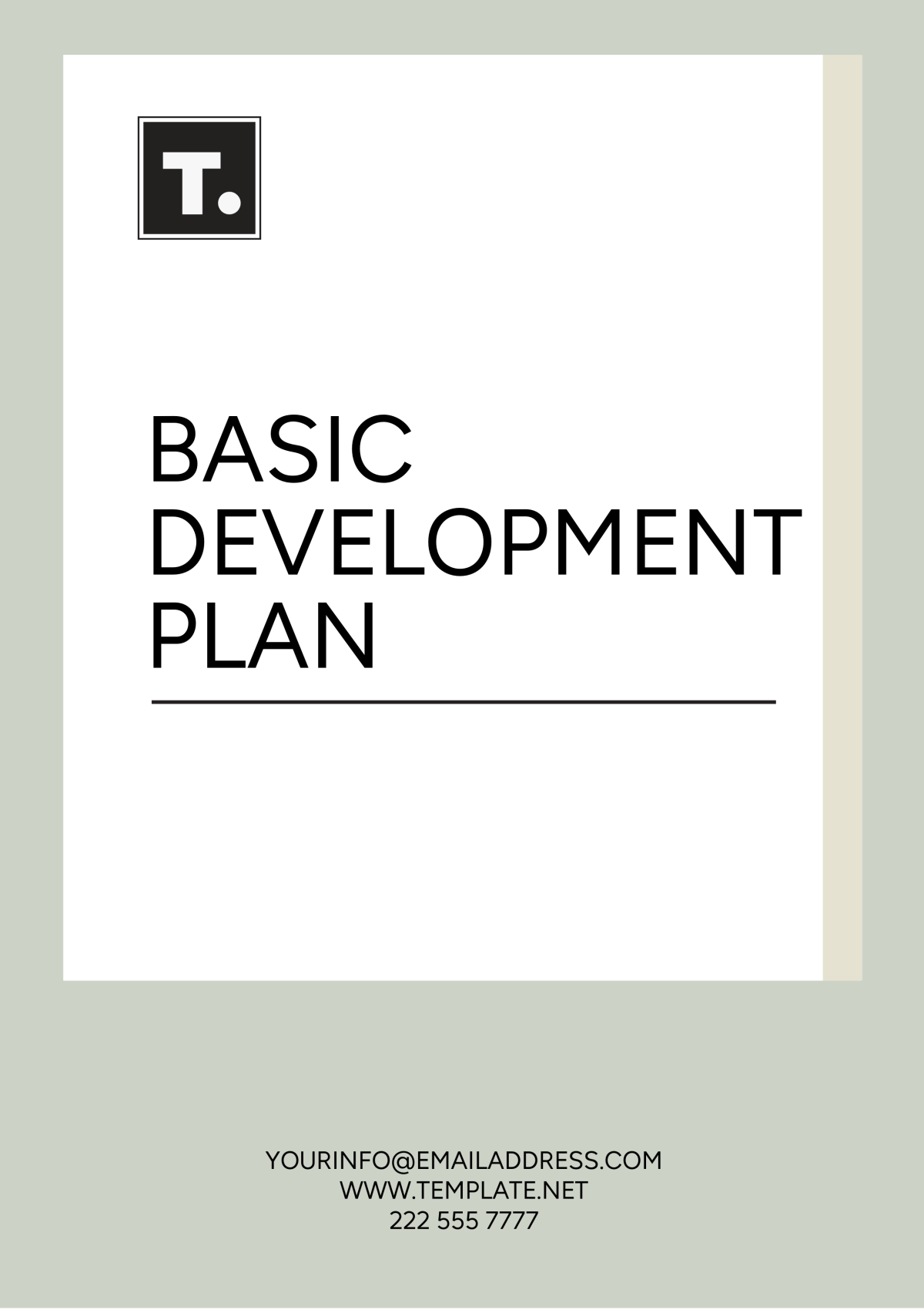 Basic Development Plan Template - Edit Online & Download