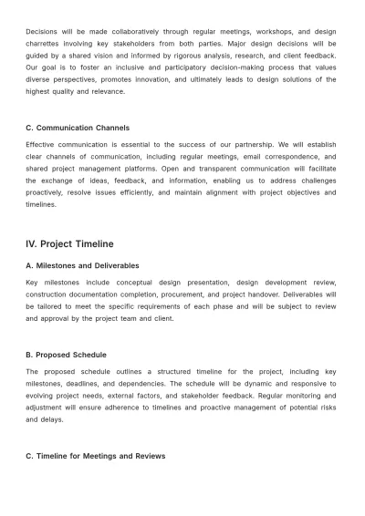 Free Interior Design Partnership Proposal Template to Edit Online