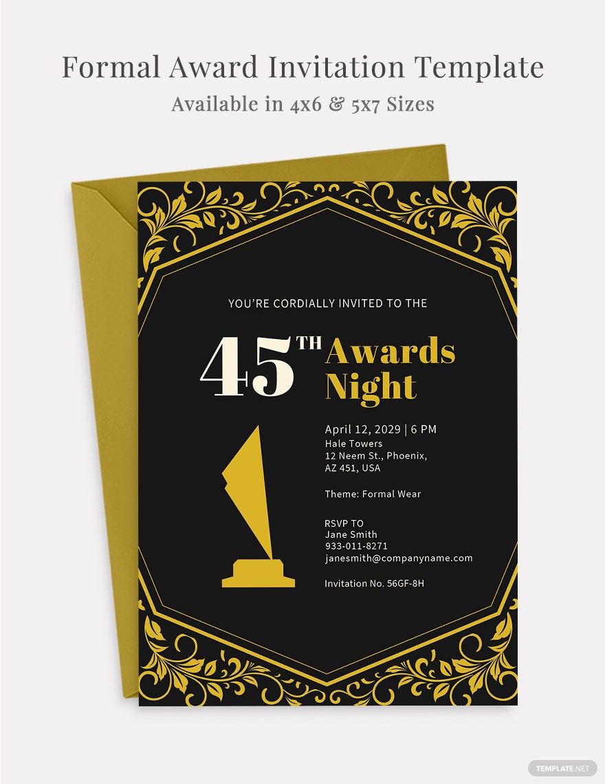 FREE Award Ceremony Invitation Template Download In Word Google Docs 