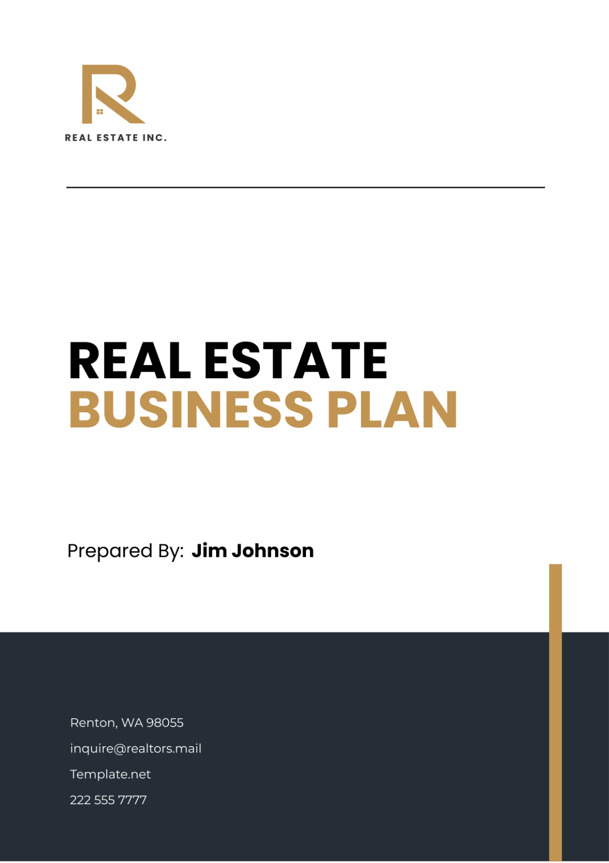 Real Estate Business Plan Template