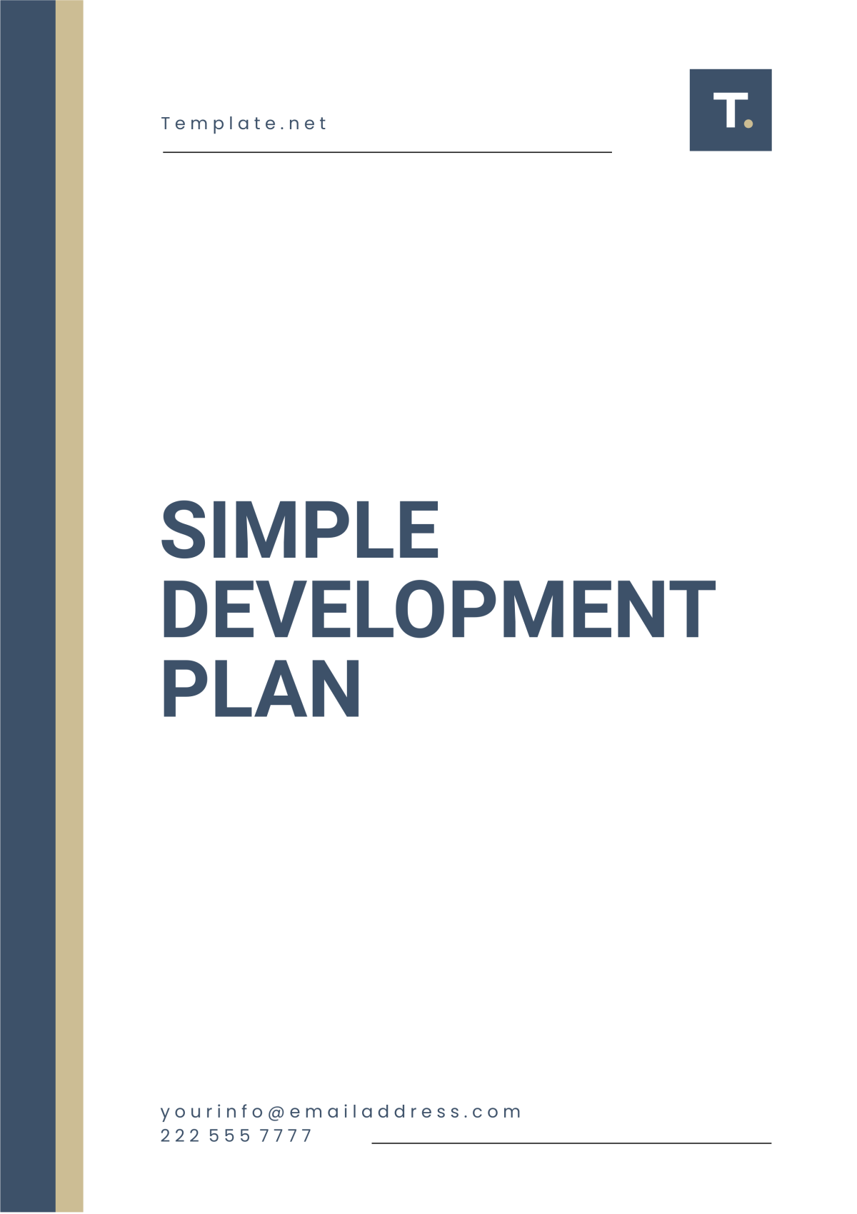 Simple Development Plan Template - Edit Online & Download