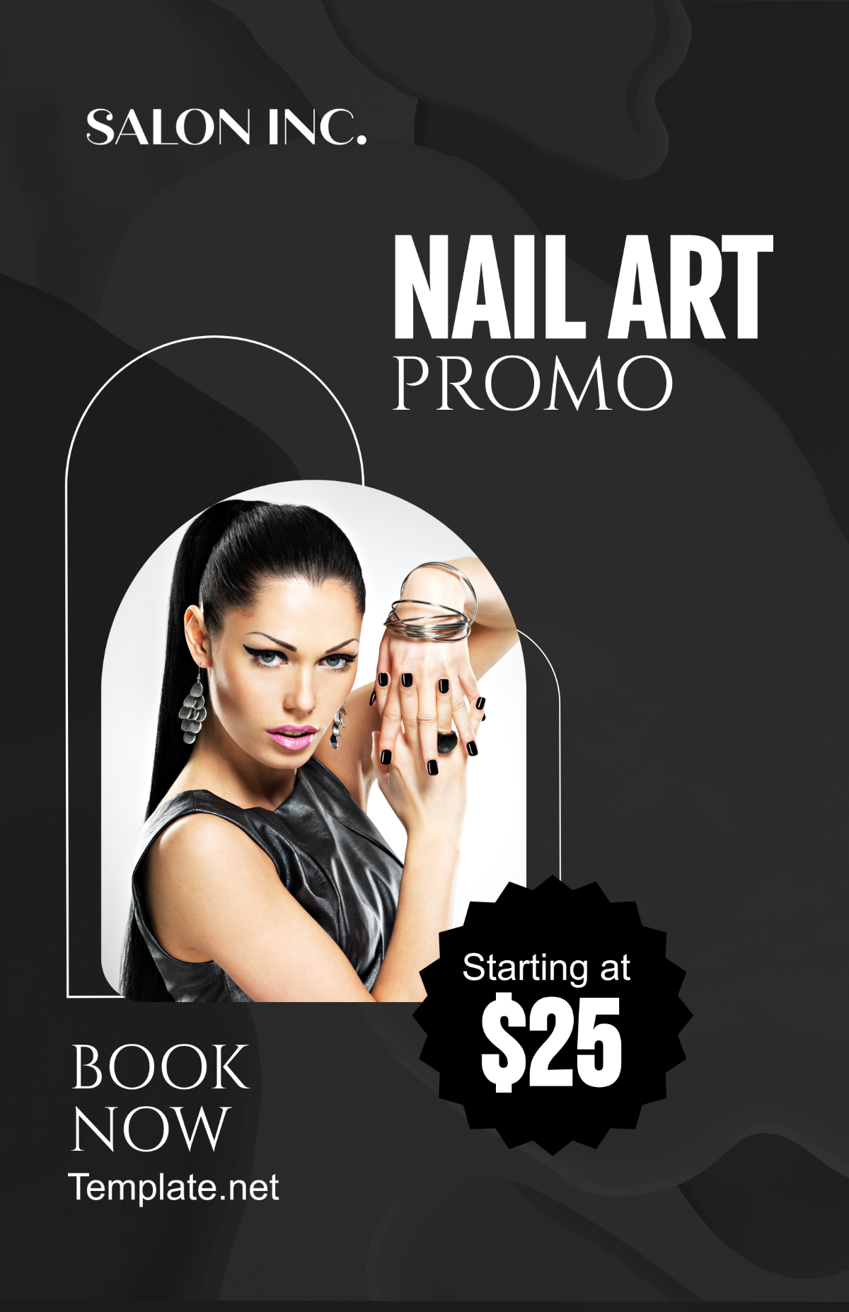 Salon Nail Art Promotion Poster