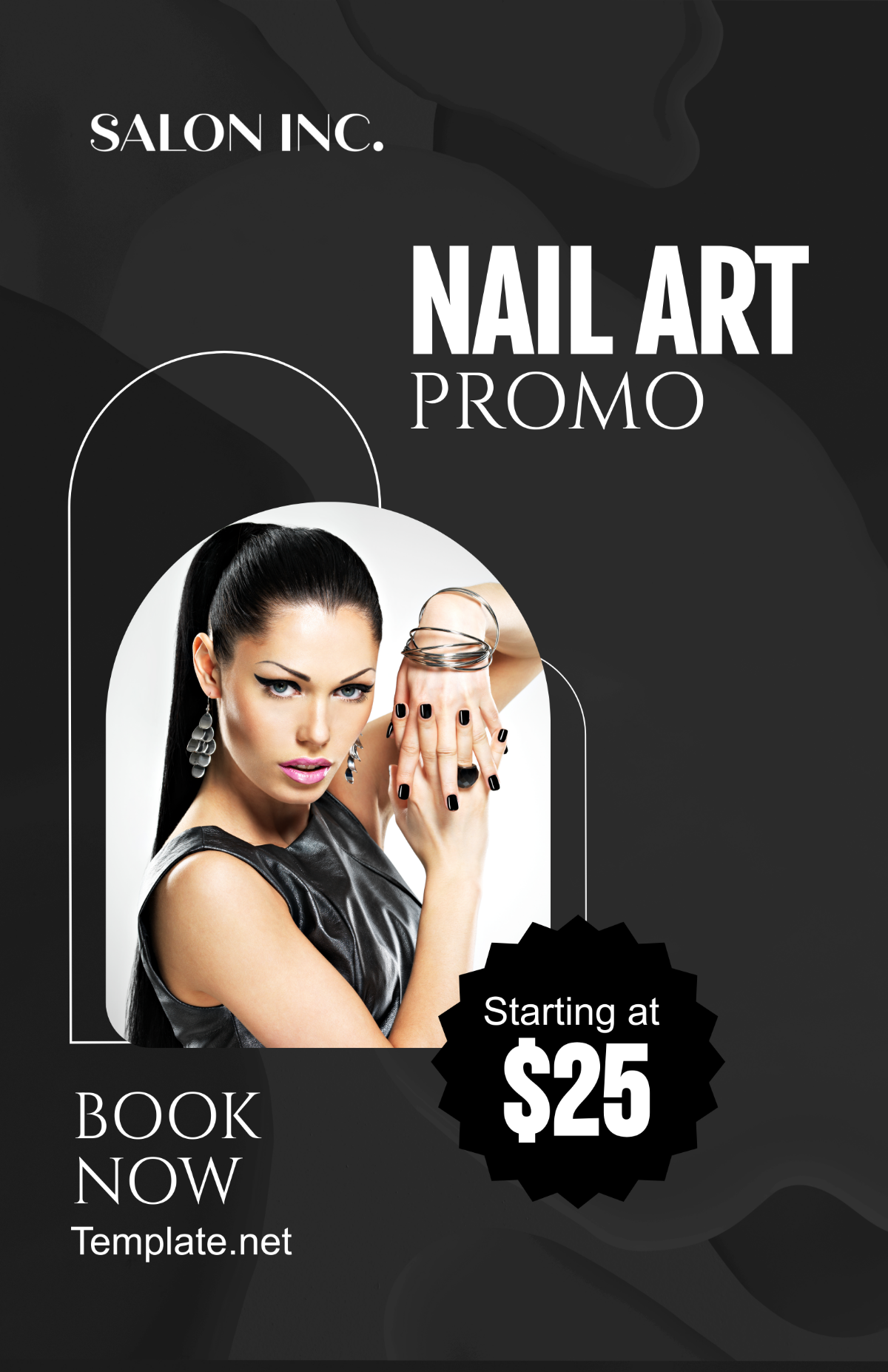 Salon Nail Art Promotion Poster Template - Edit Online & Download ...